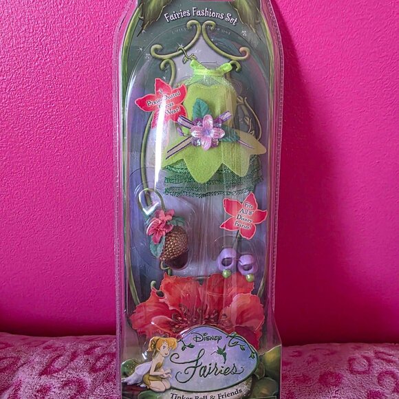 DISNEY FAIRIES FASHIONS TINKER BELL AND FRIENDS Doll FITS 8" DOLL - Picture 1 of 2